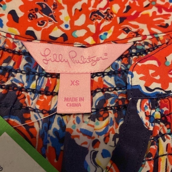 Lilly Pulitzer For The Halibut blouse size xs nwt - Picture 2 of 10